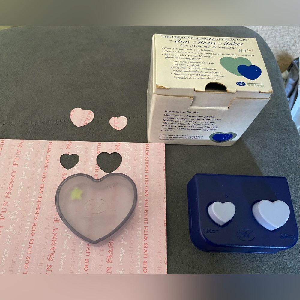 Vintage Creative Memories Heart Puncher